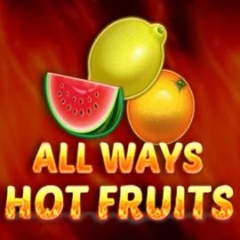 All Ways Hot Fruits slot logo by Amatic Industries at Rolling Slots Casino