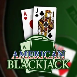 American Blackjack logo – Table Games by Habanero at Rolling Slots Casino