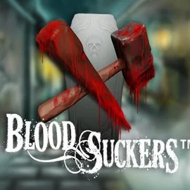 Official Slots logo: Blood Suckers by NetEnt at Rolling Slots Casino