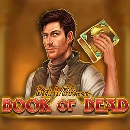 Book of Dead logo by Play'n GO Rolling Slots Casino