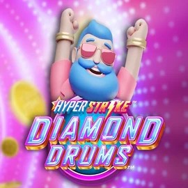 Hyper Strike Diamond Drums slot visual from Gameburger Studios available on rollingslots.app