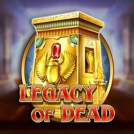 Legacy of Dead logo by Play'n GO at Rolling Slots Casino