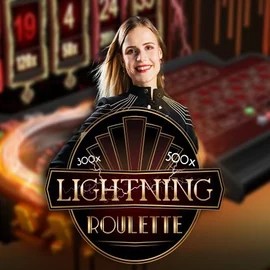 Try Lightning Roulette slot by Evolution on rollingslots.app – logo image