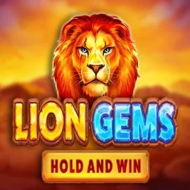 Slots logo of Lion Gems Hold and Win from Playson at Rolling Slots Casino