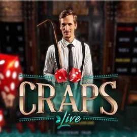 Live Casino logo of Live Craps from Evolution at Rolling Slots Casino