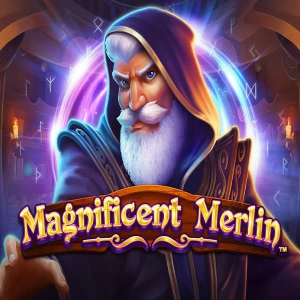 Magnificent Merlin logo – Slots by Greentube at Rolling Slots Casino