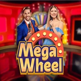 Mega Wheel logo by Pragmatic Play at Rolling Slots Casino