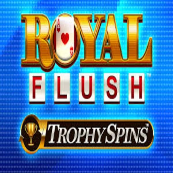 Royal Flush Trophy Spins game by Greentube – logo hosted on Rolling Slots Casino