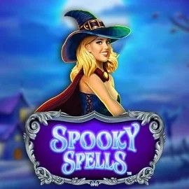 Enjoy Spooky Spells by Novomatic – logo hosted on rollingslots.app