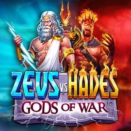 Zeus vs Hades: Gods of War logo by Pragmatic Play at Rolling Slots Casino
